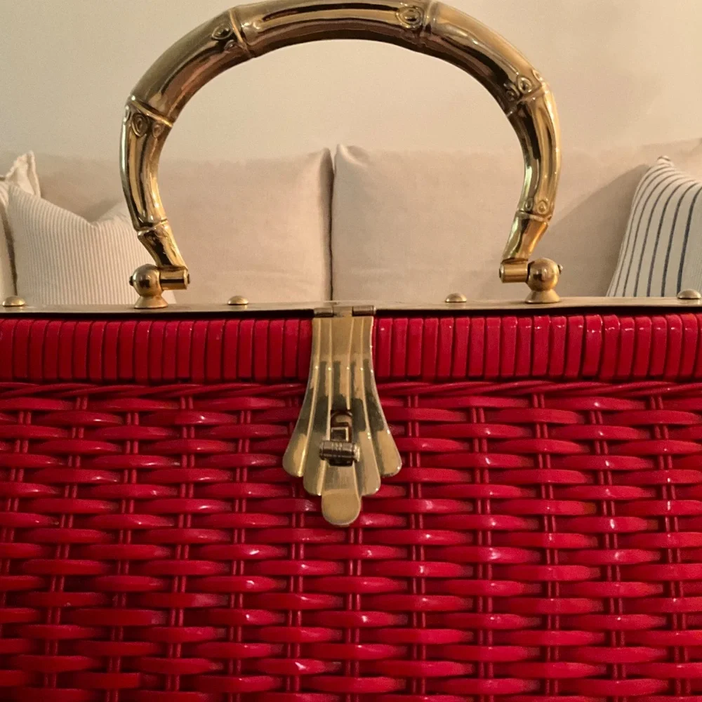Vintage Hand Made Red Purse - Picture 7 of 11